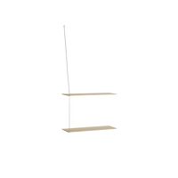 White pigmented lacquered oak