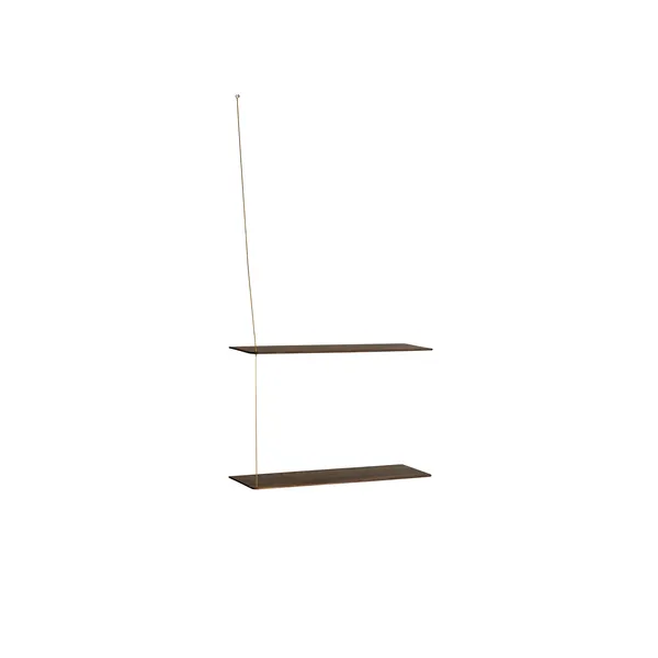 Stedge 2.0 Shelf 60 cm Smoked Oak/Brass