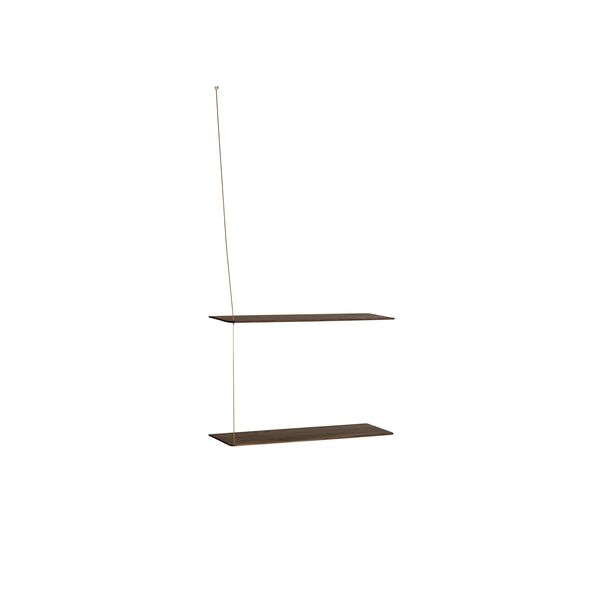 Stedge 2.0 Shelf 60 cm Smoked Oak/Brass