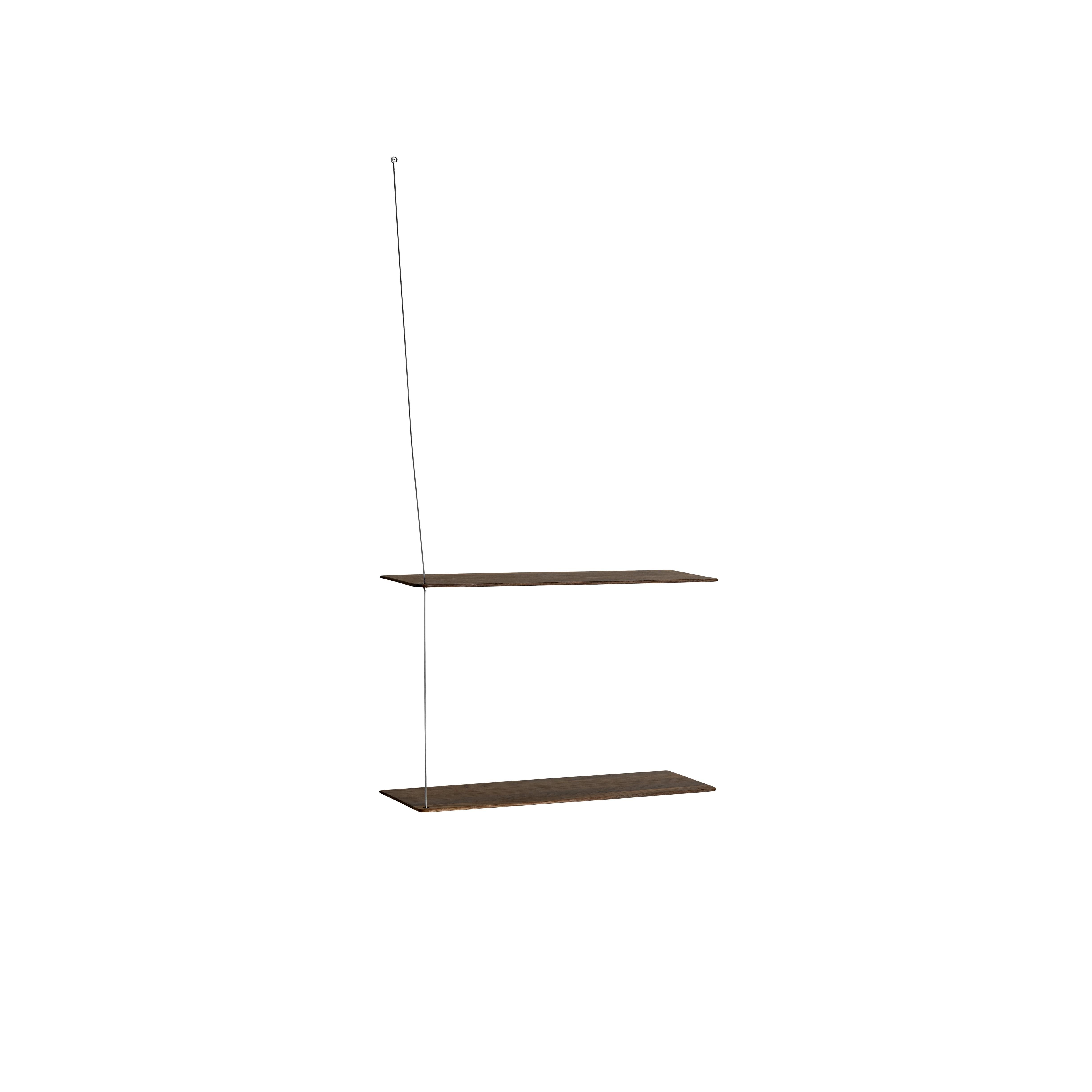 Stedge 2.0 Hylle 60 cm Røkt Eik/Rustfritt Stål