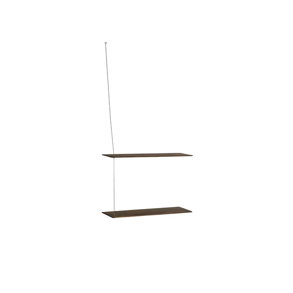 Stedge 2.0 Shelf 60 cm Smoked Oak/Stainless Steel