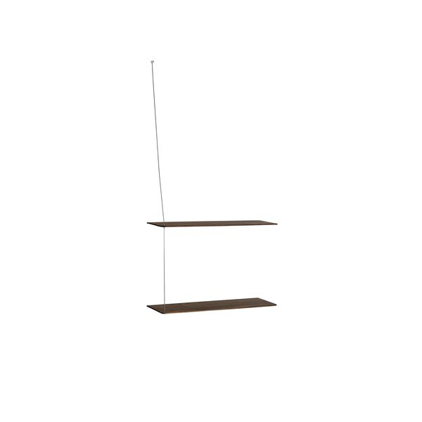 Stedge 2.0 Hylle 60 cm Røkt Eik/Rustfritt Stål