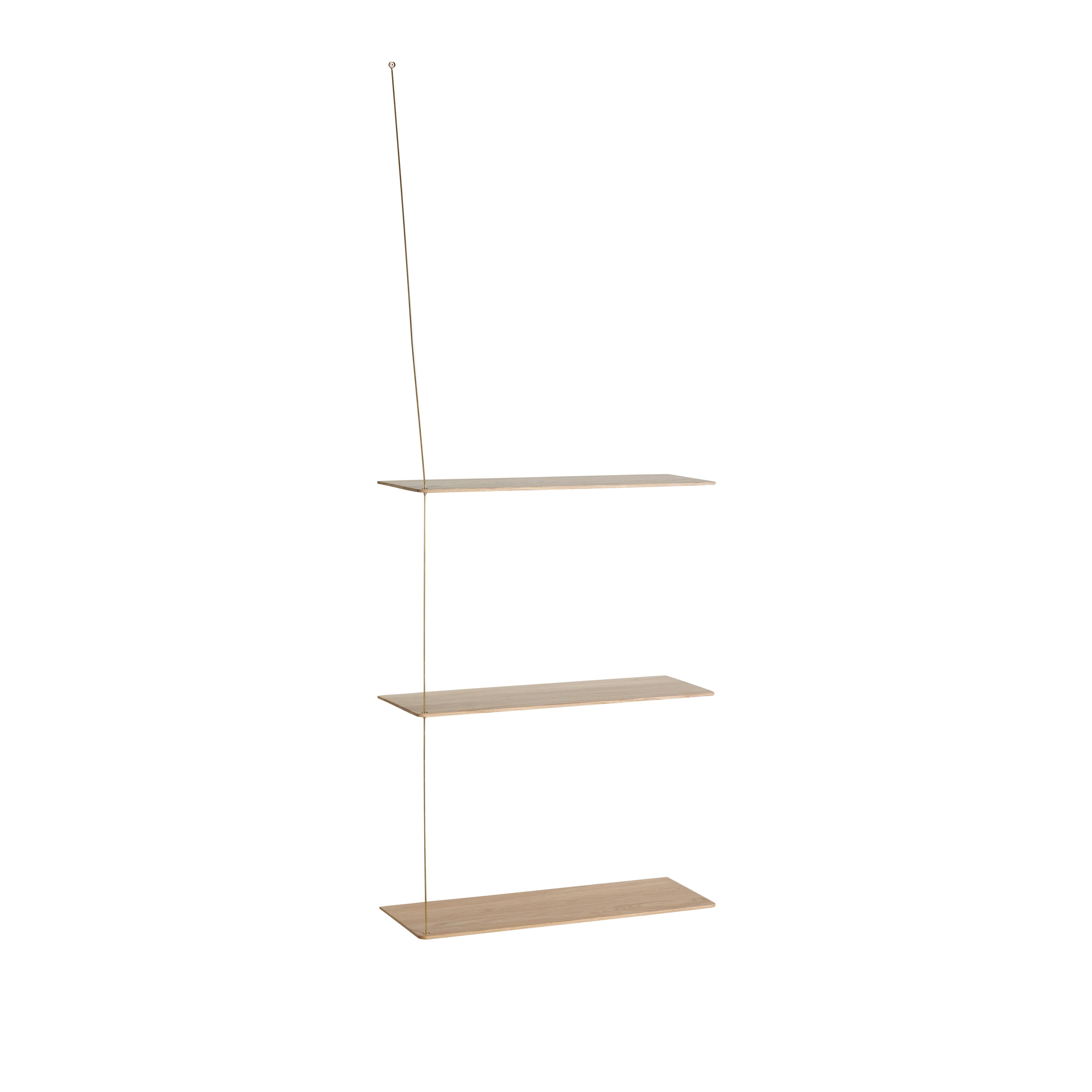 Stedge 3.0 Hylde 60 cm Hvidpigmenteret Eg/Messing