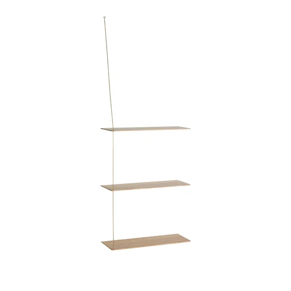 Stedge 3.0 Shelf 60 cm White Pigmented Oak/Brass