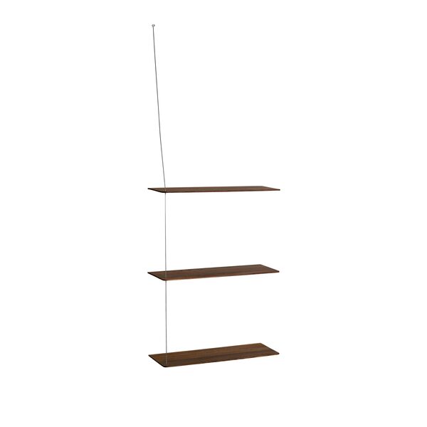 Stedge 3.0 Mensola 60 cm Rovere Affumicato/Acciaio Inossidabile