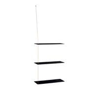 Stedge 3.0 Shelf 60 cm Black Oak/Brass