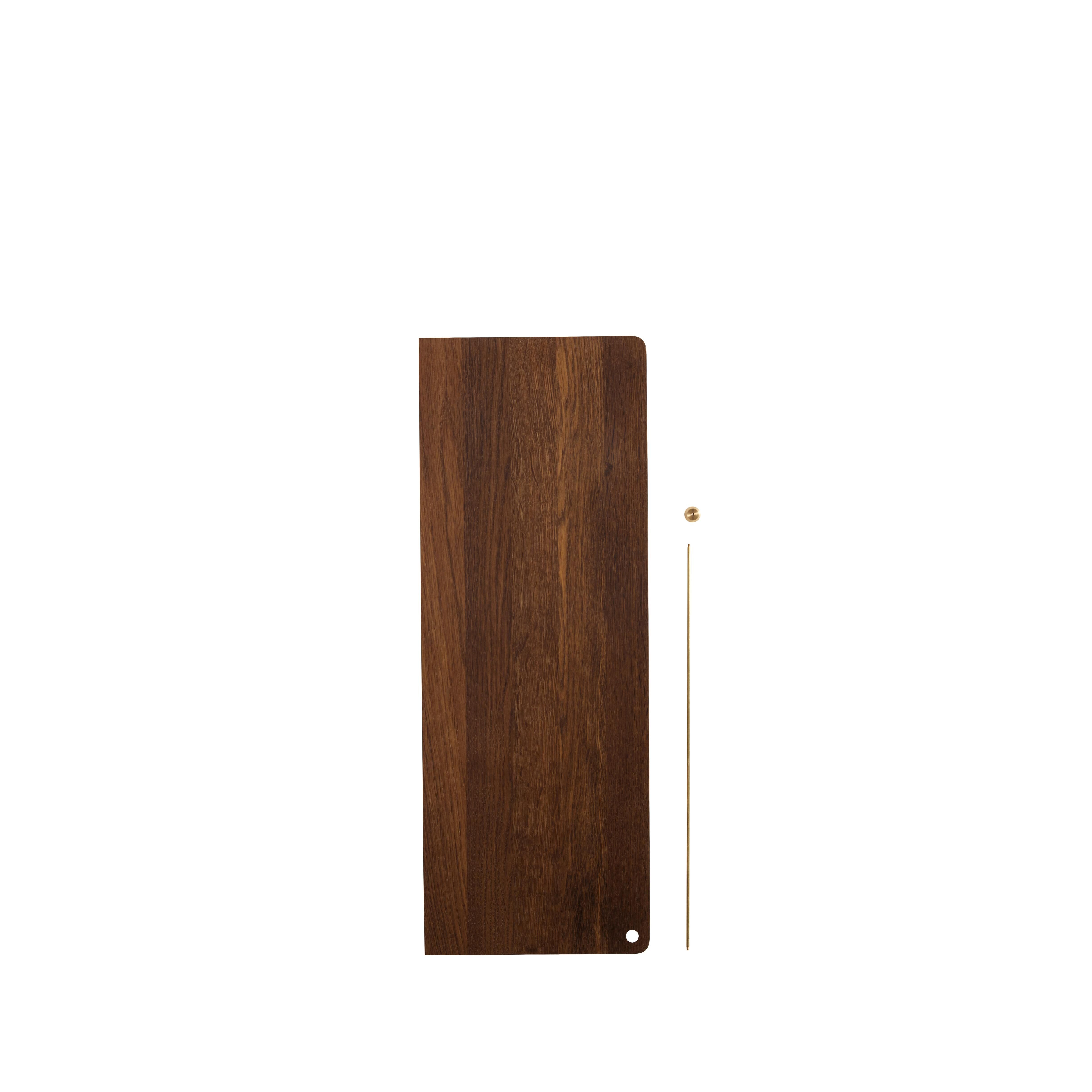 Stedge Ekstra Hylle 60 cm Røkt Eik/Messing