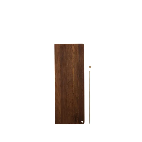 Stedge Extra Shelf 60 cm Smoked Oak/Brass