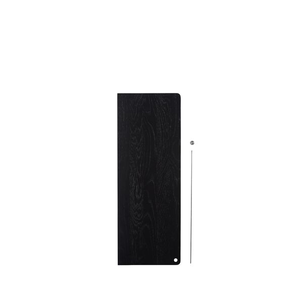 Stedge Extra Regal 60 cm Schwarze Eiche/Edelstahl