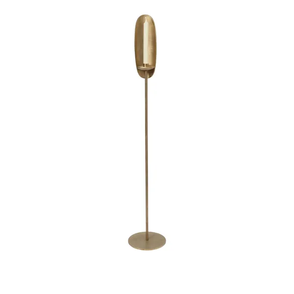 Agapé Floor Candle Holder Brass Finish