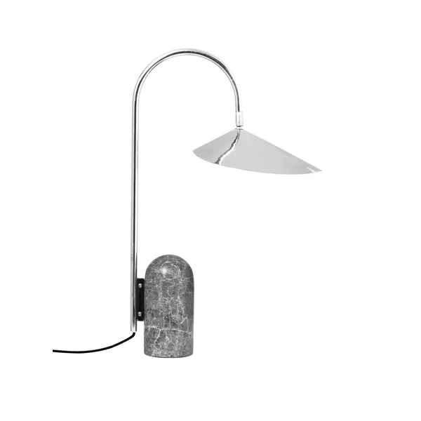 Arum Lampe de Table Acier Inoxydable