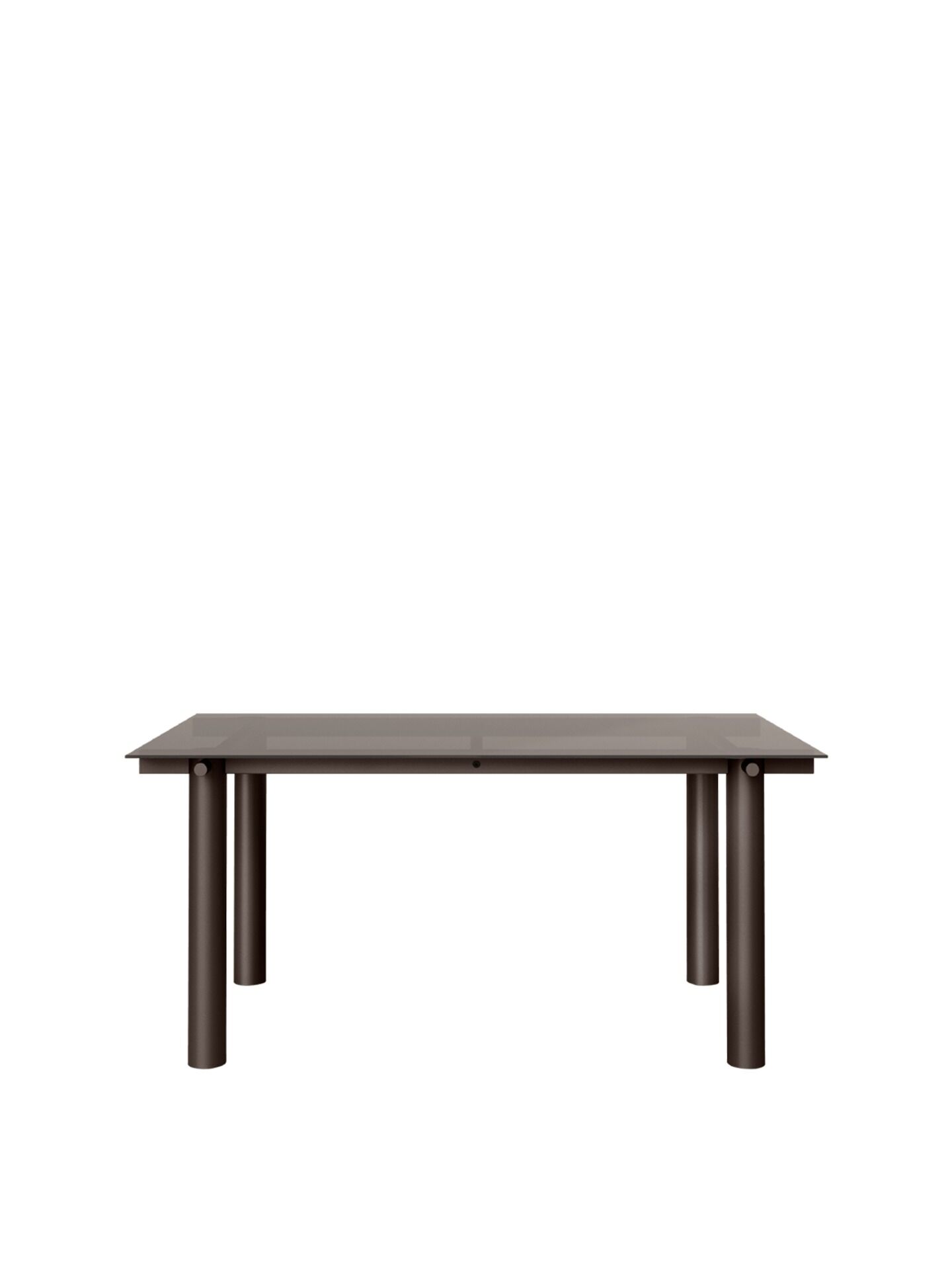 Atura Spisebord 160x90 cm Dark Chocolate/Tinted Glass