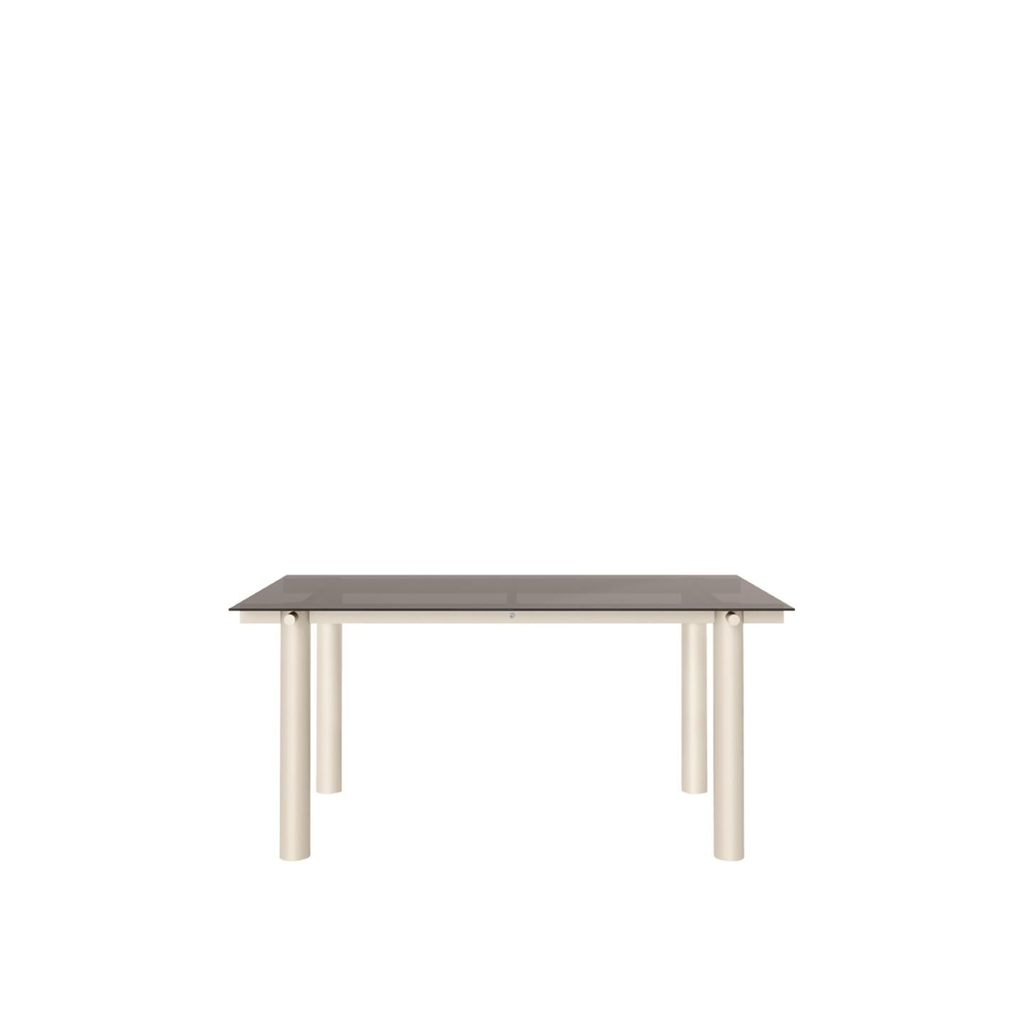 Atura Spisebord 160x90 cm Light Cashmere/Tinted Glass