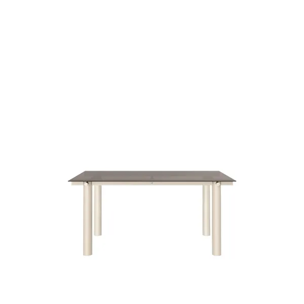 Atura Spisebord 160x90 cm Light Cashmere/Tinted Glass