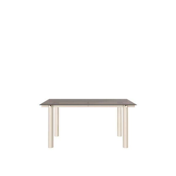 Atura Spisebord 160x90 cm Light Cashmere/Tinted Glass