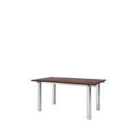 Atura Dining Table 160x90 cm Stainless Steel/Dark Stained