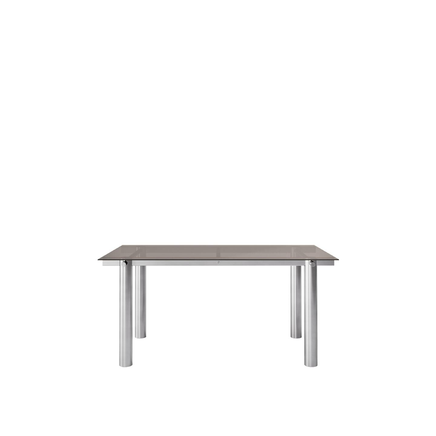 Atura Spisebord 160x90 cm Rustfritt Stål/Tinted Glass