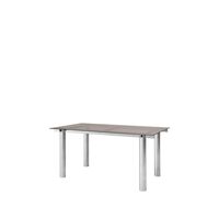 Atura Dining Table 160x90 cm Stainless Steel/Tinted Glass