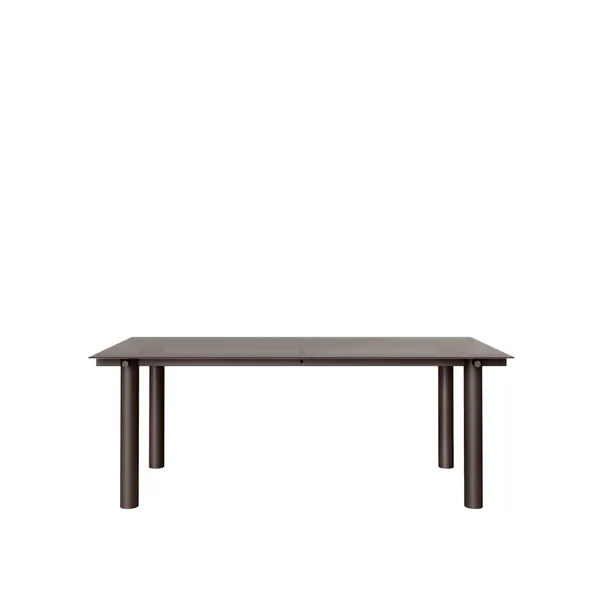 Atura Esstisch 200x90 cm Dark Chocolate/Tinted Glass