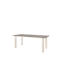 Atura Esstisch 200x90 cm Light Cashmere/Tinted Glass