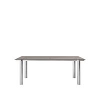Atura Dining Table 200x90 cm Stainless Steel/Tinted Glass