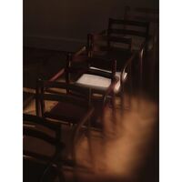 Boda Dining Chair With Armrests Upholstered Soft Bouclé Beech/Natural