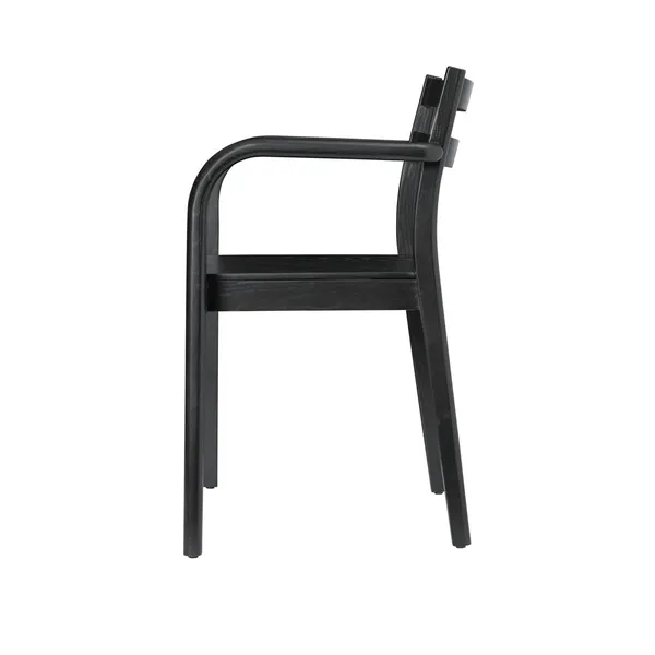 Boda Dining Chair With Armrests Black