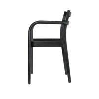 Boda Dining Chair With Armrests Black