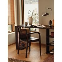 Boda Dining Chair With Armrests Dark Stained Beech