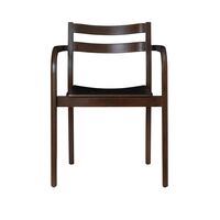 Boda Dining Chair With Armrests Dark Stained Beech