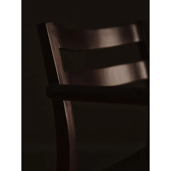 Boda Dining Chair With Armrests Dark Stained Beech