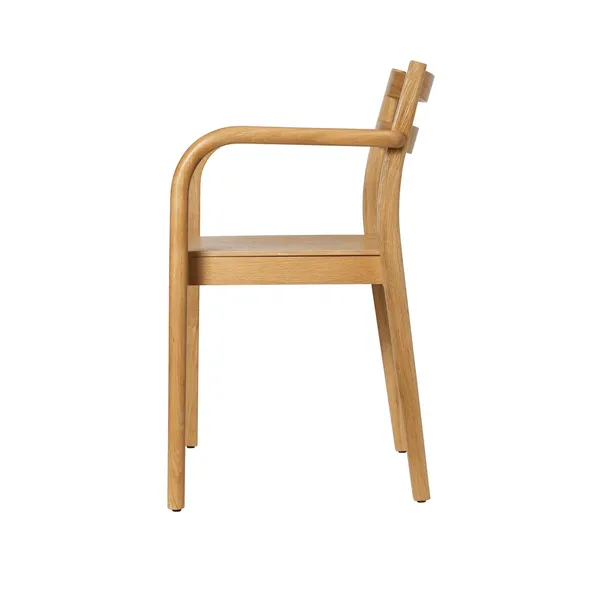 Boda Dining Chair With Armrests Natural Oak