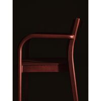 Boda Dining Chair With Armrests Red Brown