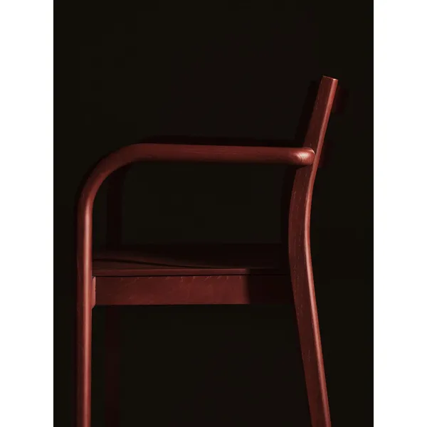 Boda Dining Chair With Armrests Red Brown