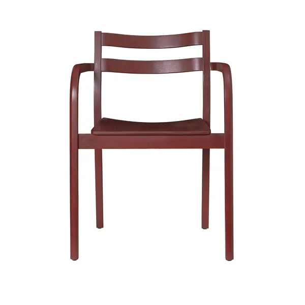 Boda Dining Chair With Armrests Red Brown
