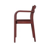 Boda Dining Chair With Armrests Red Brown