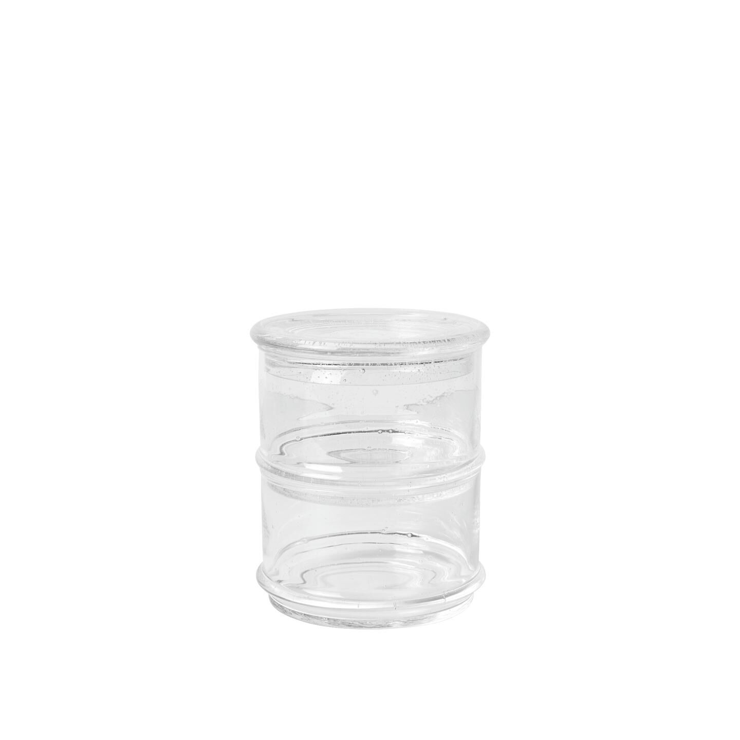 Boya Stablebare Beholdere Ø10.5 cm Sett med 2 Clear With Bubbles