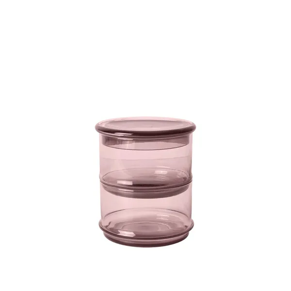Boya Stackable Containers Ø10.5 cm Set of 2 Mauve