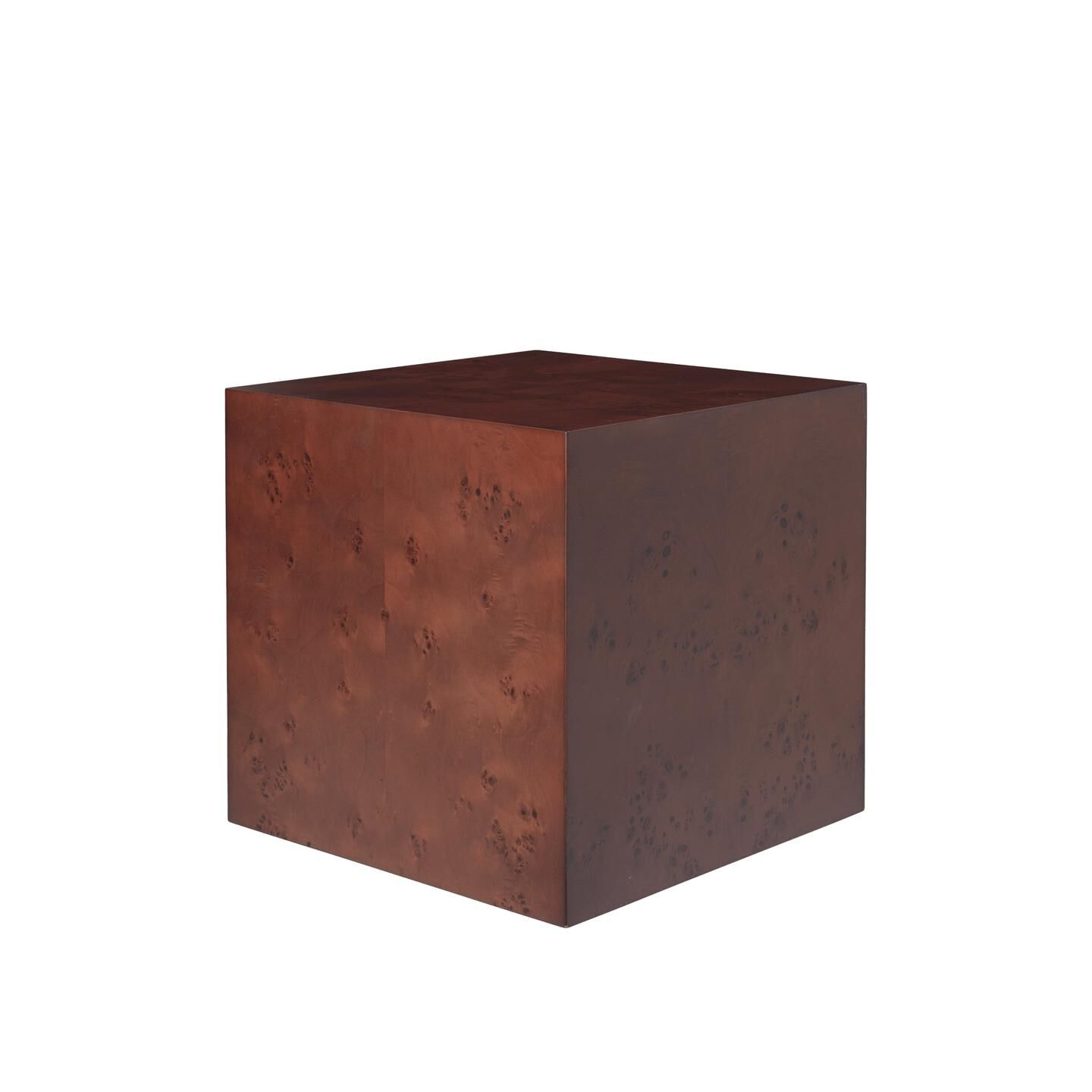 Burl Kube Sidebord Dark Stained Burl