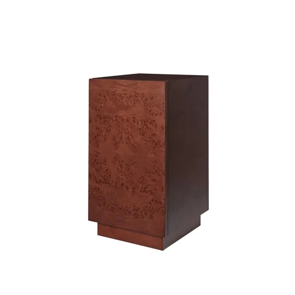Burl Side Table Dark Stained Burl