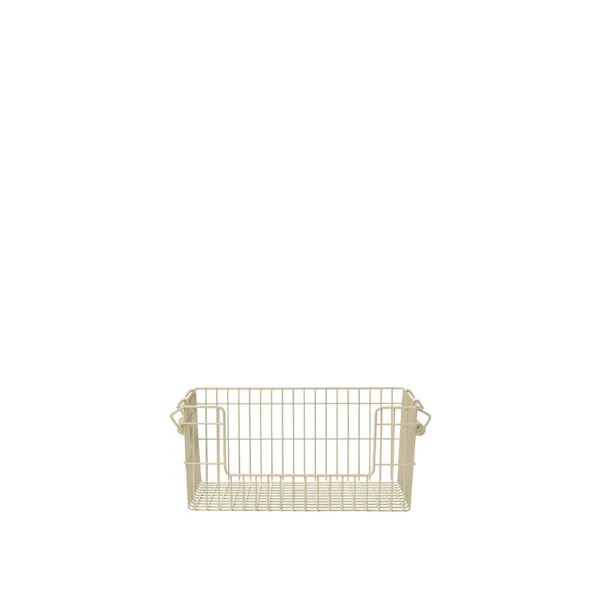 Cala Open Stackable Basket H13 cm Set of 2 Cashmere
