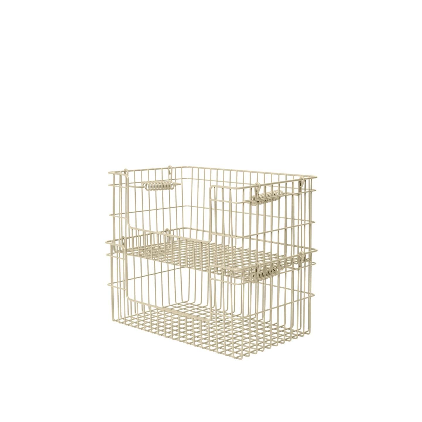 Cala Åpen Stablebar Kurv H13 cm Sett med 2 Cashmere
