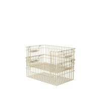 Cala Open Stackable Basket H13 cm Set of 2 Cashmere