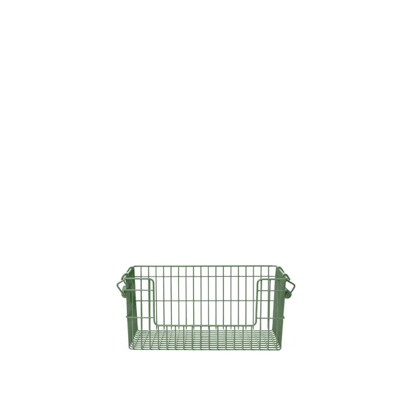 Cala Offener Stapelbarer Korb H13 cm 2er-Set Verdant Green