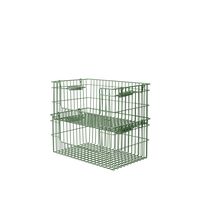 Cala Offener Stapelbarer Korb H13 cm 2er-Set Verdant Green