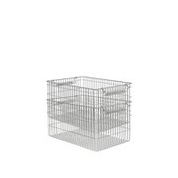 Cala Stackable Baskets Set of 2 Stainless Steel