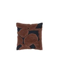 Cilla Getuftetes Kissen Schwarz/Dark Chocolate