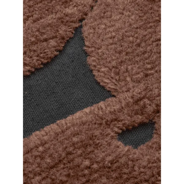 Cilla Getuftetes Kissen Schwarz/Dark Chocolate