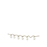 Curvature Hanging Rail Brass