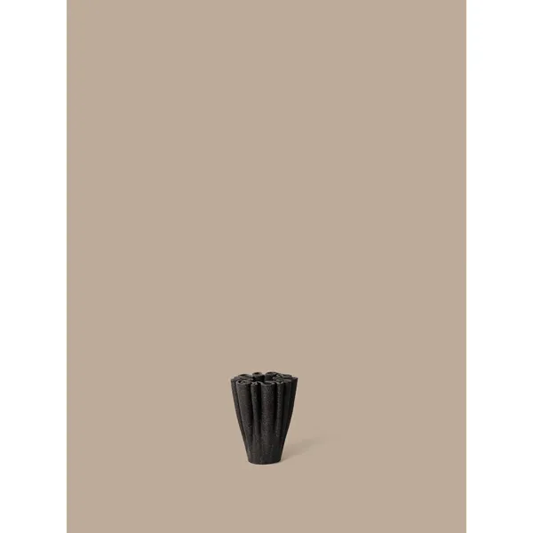 Dedali Vase H11 cm Dunkelbraun